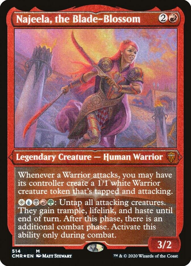 Najeela, the Blade-Blossom (Foil Etched) (514) (CMR)
