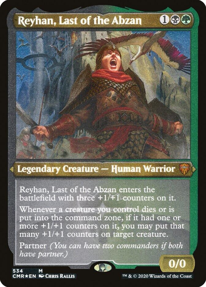 Reyhan, Last of the Abzan (Foil Etched) (534) (CMR)