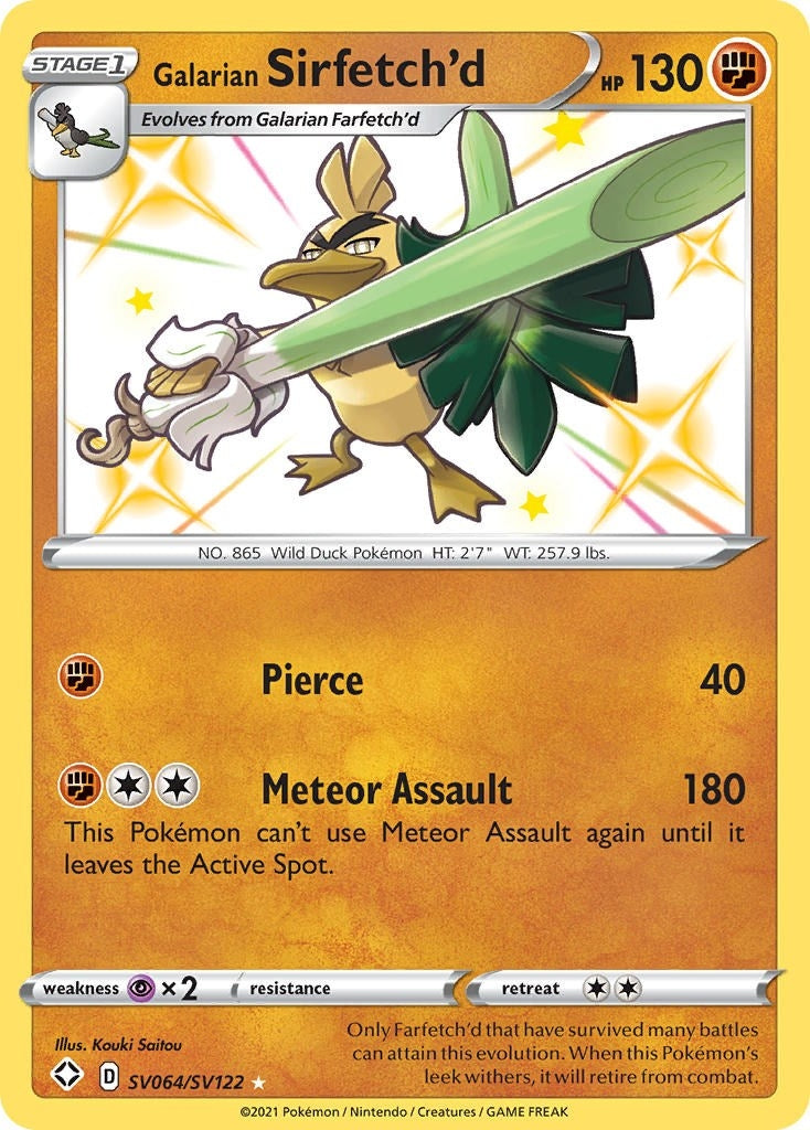 Galarian Sirfetch'd (SV064/SV122) (SHFSV)