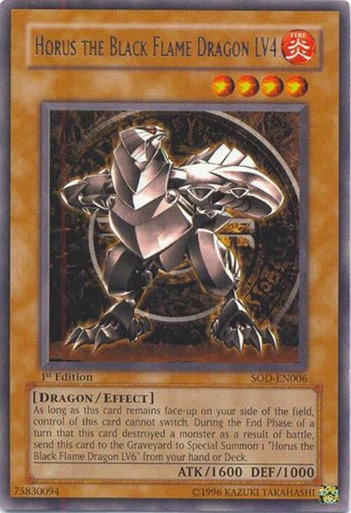 Horus The Black Flame Dragon LV4 (SOD-EN006) (SOD)
