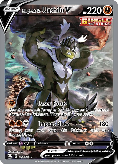 Single Strike Urshifu V (Alternate Full Art) (151/163) (SWSH05)