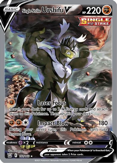 Pokémon Single Strike Urshifu V (Alternate Art) (151/163) Spanish
