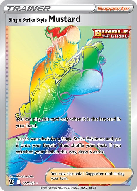 Single Strike Style Mustard (Secret) (177/163) (SWSH05)