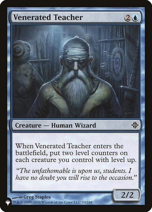 Image for Venerated Teacher (93/248) (LIST) - Magic: The Gathering