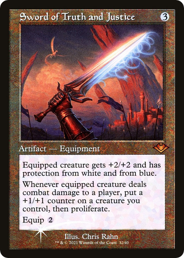 Sword of Truth and Justice (Retro Frame) (32) (MH1)