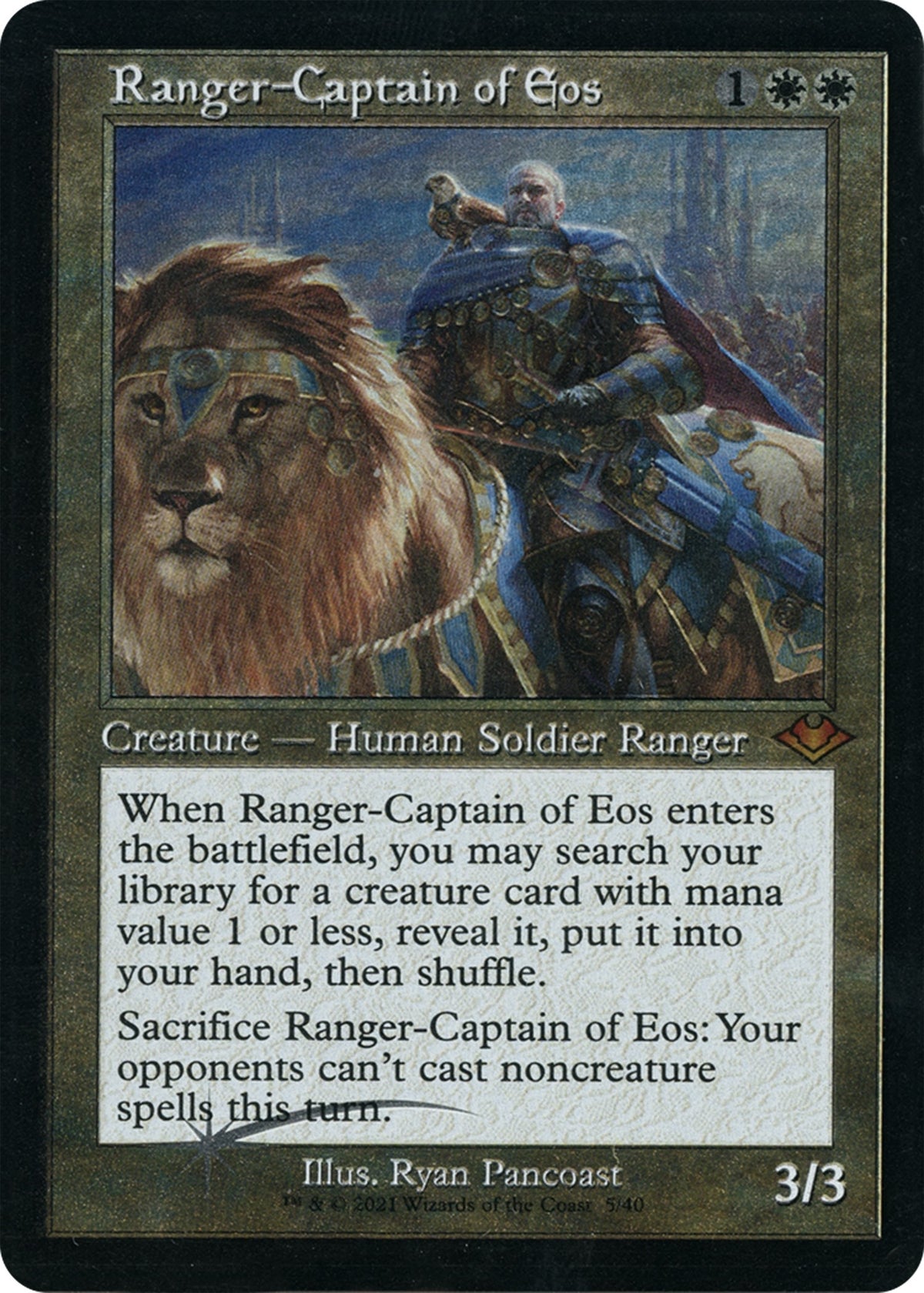 Image for Ranger-Captain of Eos (Retro Frame) (Foil Etched) (5) (MH1) - Magic: The Gathering