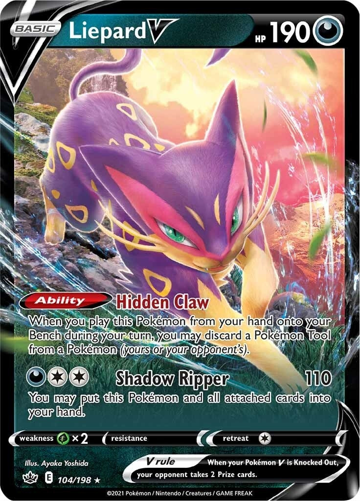 Liepard V (104/198) (SWSH06)