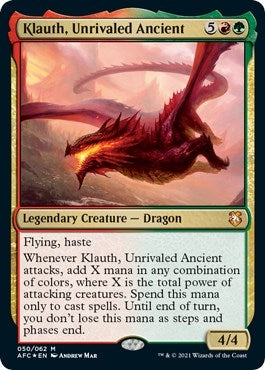 Sp Magic: The Gathering - Klauth, Unrivaled Ancient (50) (AFC)