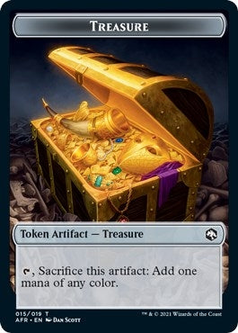 Treasure // Emblem - Lolth, Spider Queen Double-Sided Token (15 // 17) (AFR)