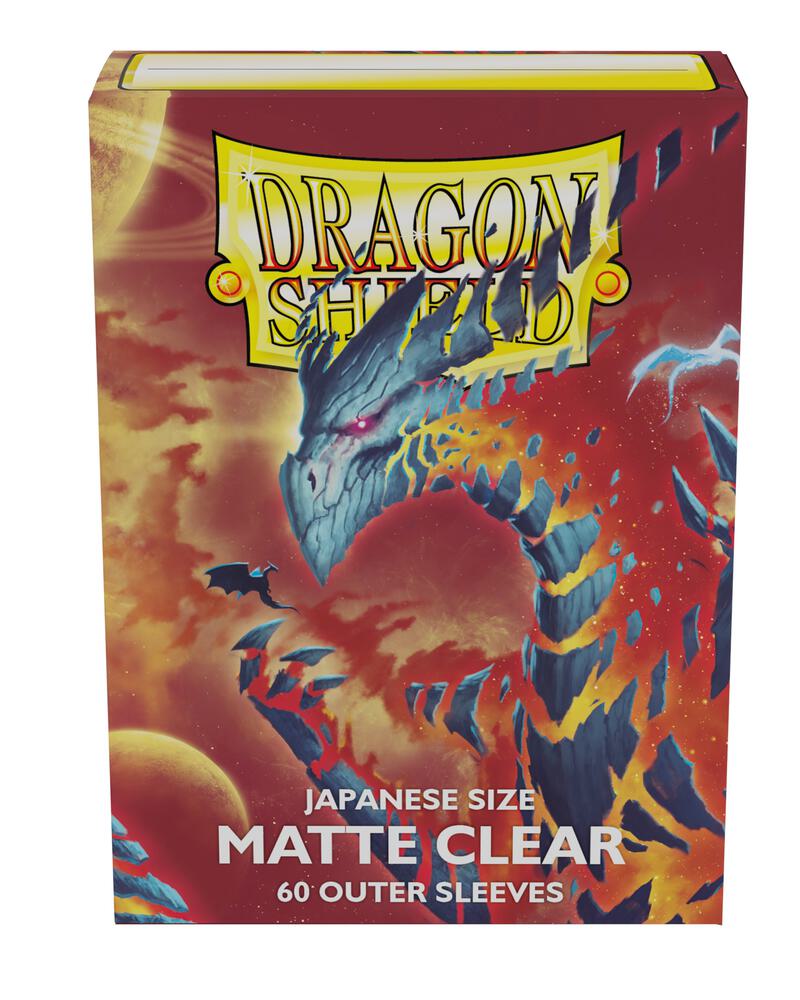Dragon Shield Japanese Size Matte Clear Outer Sleeves (60-Pack) - Dragon Shield Card Sleeves