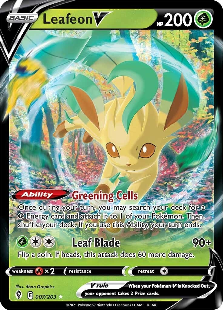 Leafeon V (007/203) (SWSH07)