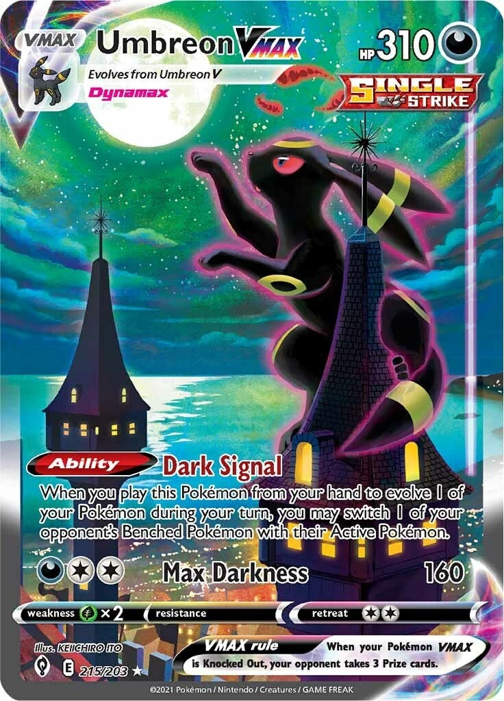 Umbreon VMAX (Alternate Art Secret) (215/203) (SWSH07)