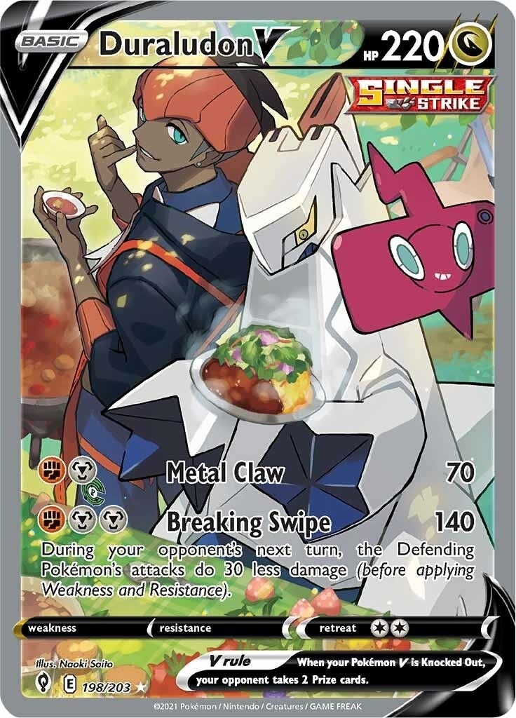 Duraludon V (Alternate Full Art) (198/203) (SWSH07)