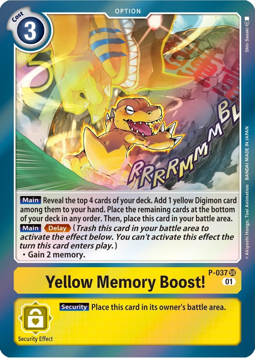 Yellow Memory Boost! (P-037 SR) (D-PR)
