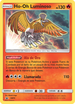 Pokémon Shining Ho-Oh (SM70) Spanish