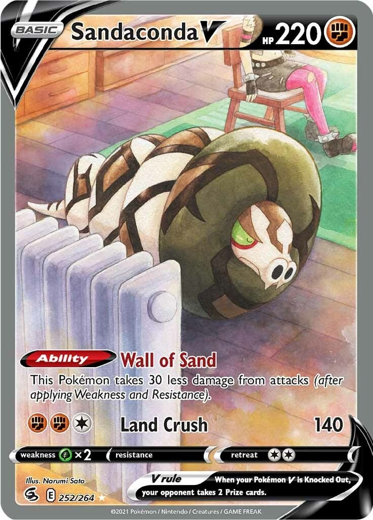 Sandaconda V (Alternate Full Art) (252/264) (SWSH08)
