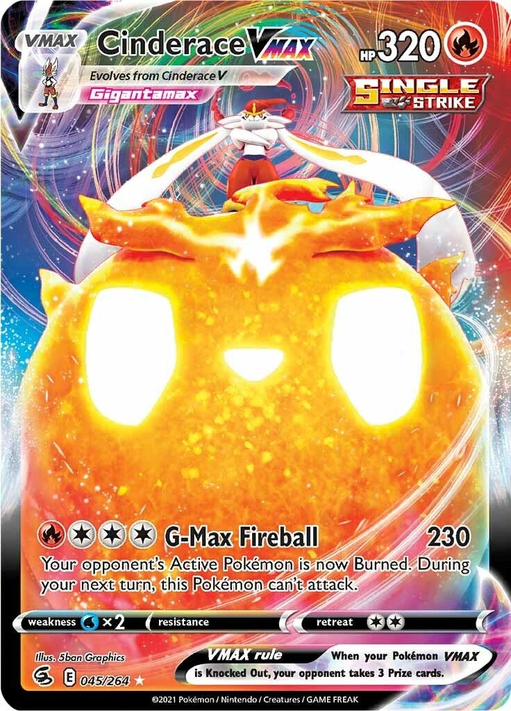 Cinderace VMAX (045/264) (SWSH08)