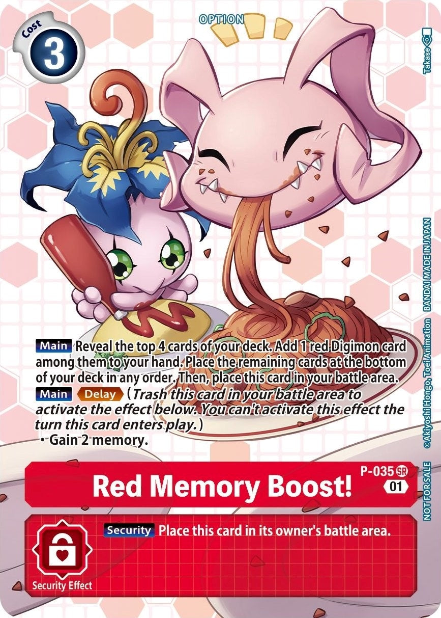 Red Memory Boost! - P-035 (Next Adventure Box Promotion Pack) (P-035 SR) (D-PR)