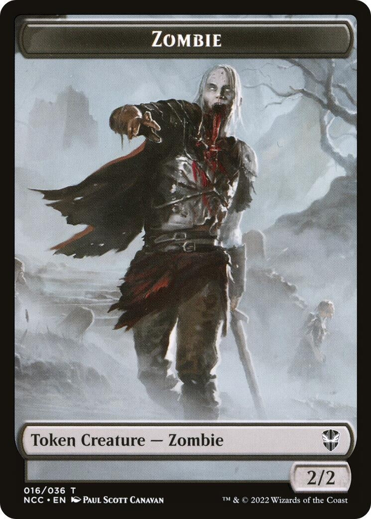 Image for Zombie // Drake Double-Sided Token (16 // 10) (NCC) - Magic: The Gathering