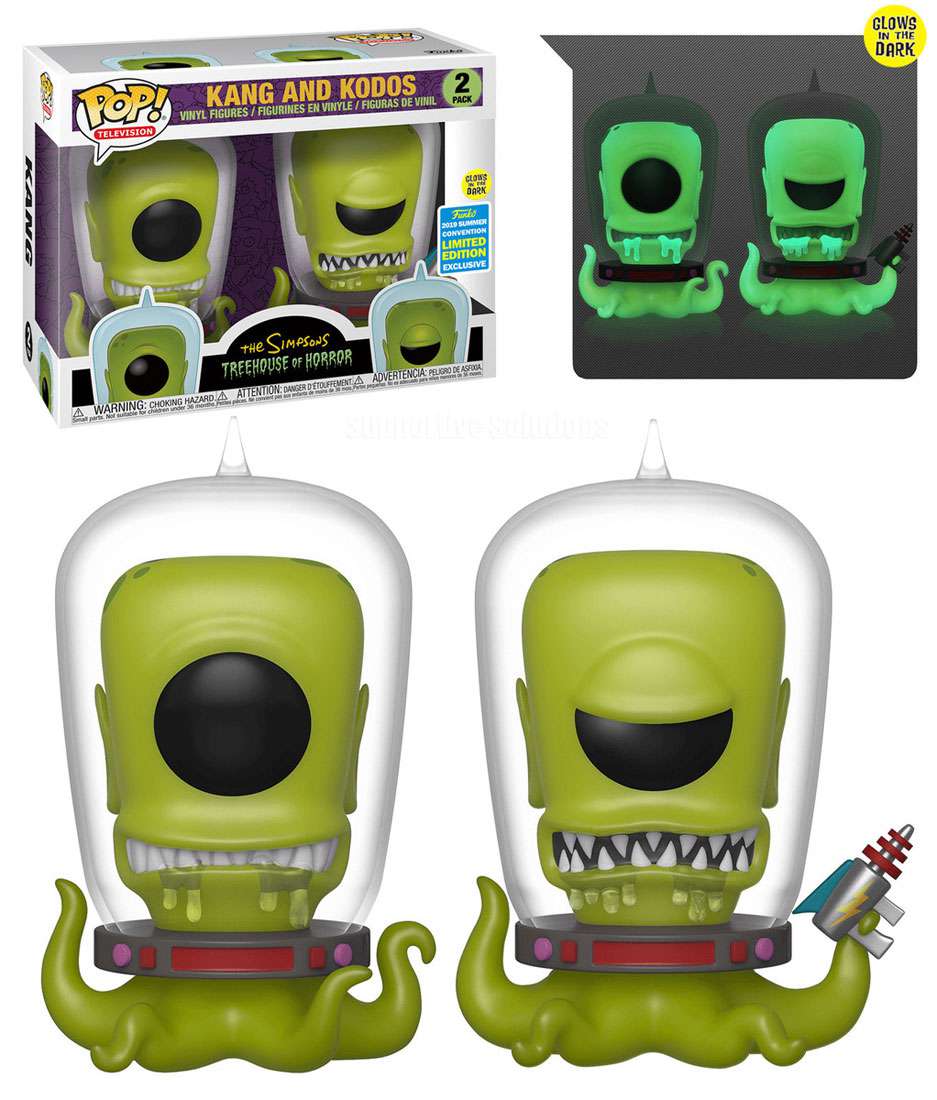 Funko Pop The Simpsons Kang & Kodos Glow SDCC 2019