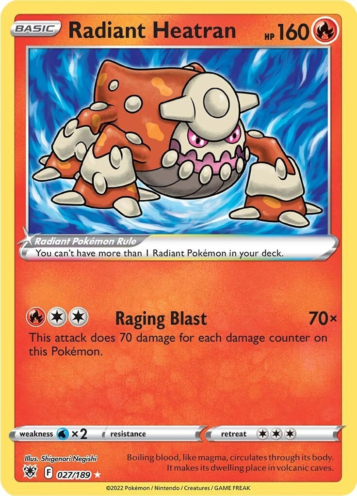 Radiant Heatran (027/189) (SWSH10)
