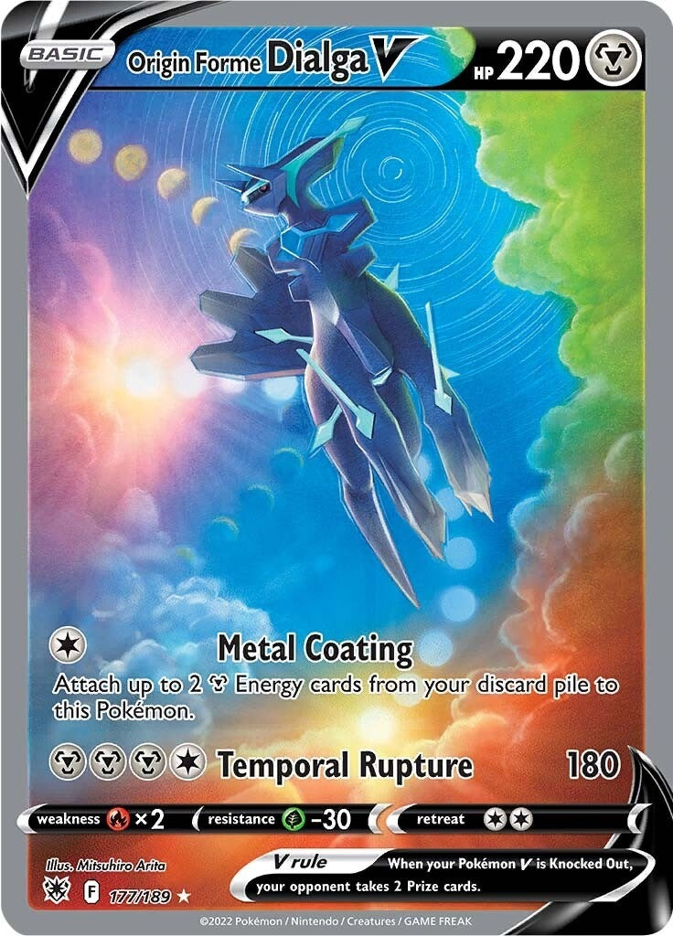 Origin Forme Dialga V (Alternate Full Art) (177/189) (SWSH10)