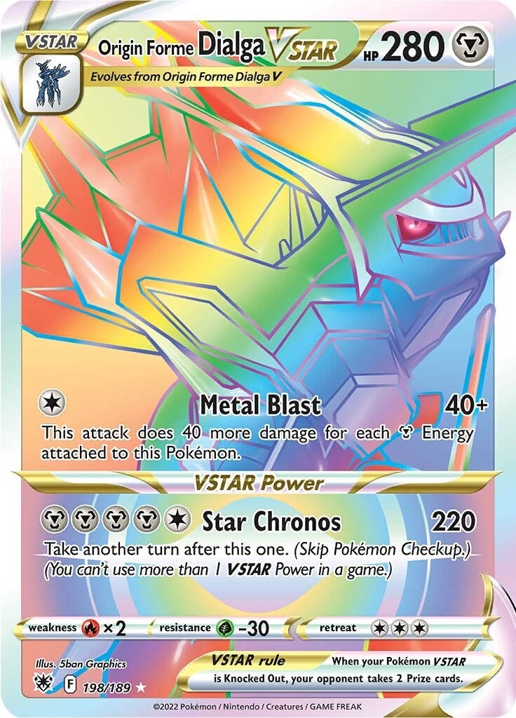Origin Forme Dialga VSTAR - 198/189 (Secret) (198/189) (SWSH10)