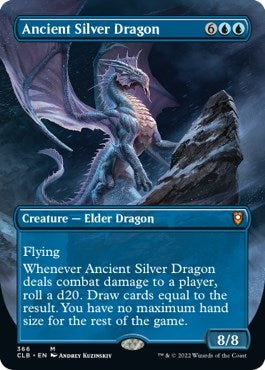 Ancient Silver Dragon (Borderless) (366) (CLB)