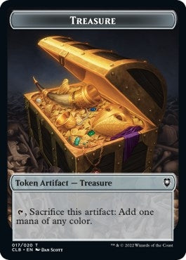 Treasure // Saproling Double-Sided Token (17 // 14) (CLB)