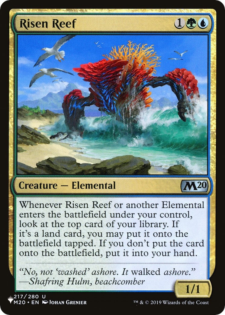 Image for Risen Reef (217) (LIST) - Magic: The Gathering