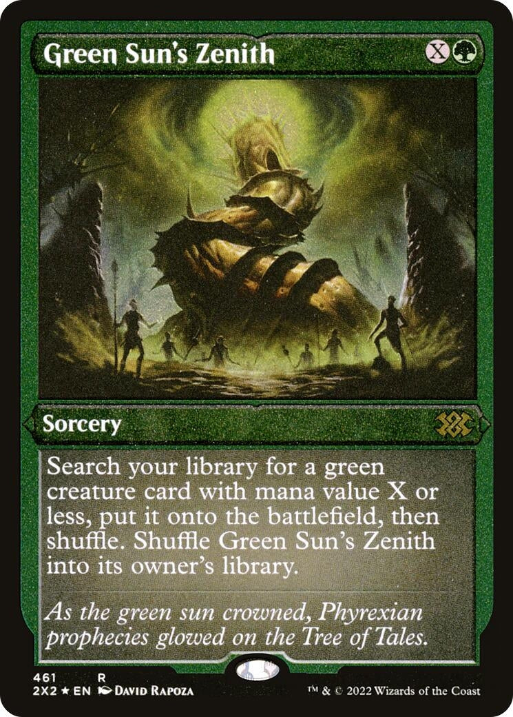 Green Sun's Zenith (Foil Etched) (461) (2X2)