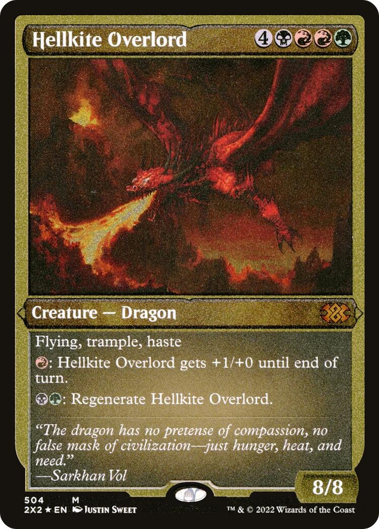 Hellkite Overlord (Foil Etched) (504) (2X2)
