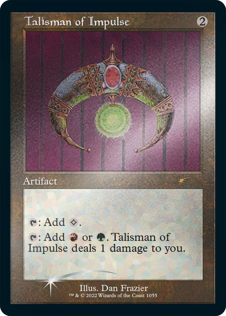 Talisman of Impulse (Retro Frame) (Foil Etched) (1055) (SLD)
