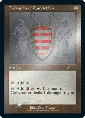 Talisman of Conviction (Retro Frame) (Foil Etched) (1060) (SLD)