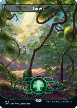 Forest (490) (Borderless) (Galaxy Foil) (490) (UNF)