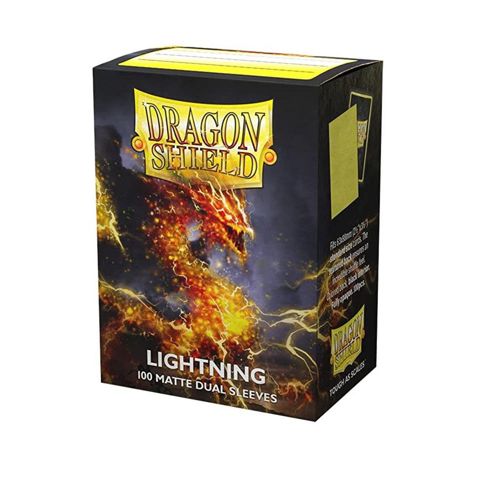 Dragon Shield Standard Size Matte Dual Sleeves - Lightning