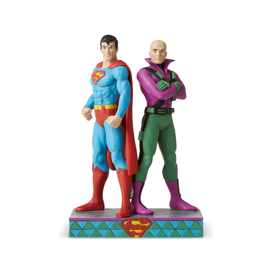 Jim Shore DC Comics Superman And Lex Luthor Figurine 6005981