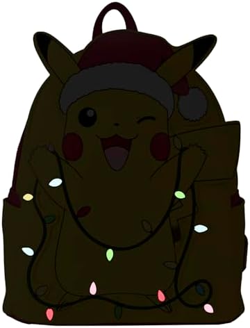 Loungefly Pokemon Holiday Pikachu Light-Up Mini Backpack
