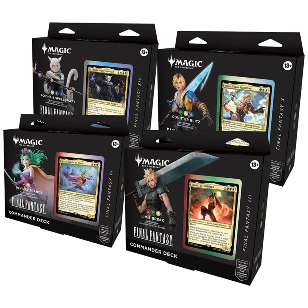 Wizards of the Coast Magic Gathering TCG: Final Fantasy Commander Deck Case