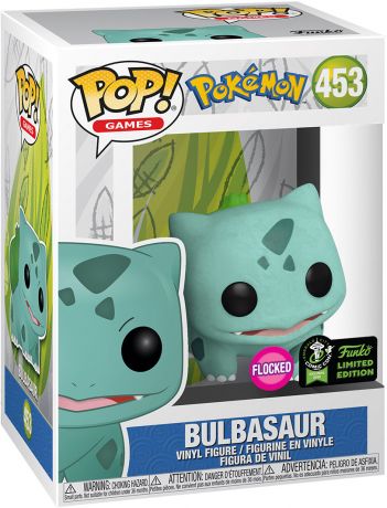 Funko Pop! Games: Pokemon - Flocked Bulbasaur, Spring Convention Exclusive