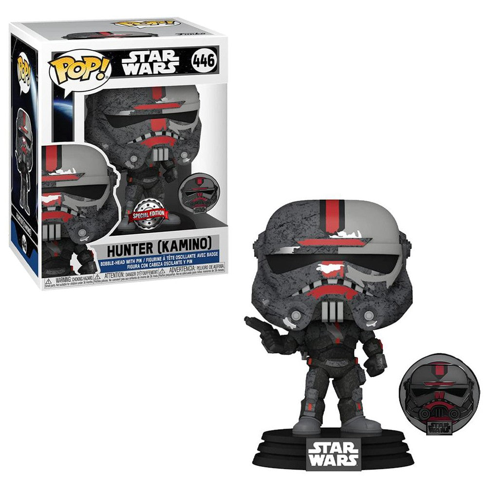 Funko POP! Star Wars Hunter (Kamino) Exclusive Vinyl Figure #446 [Includes Pin!]