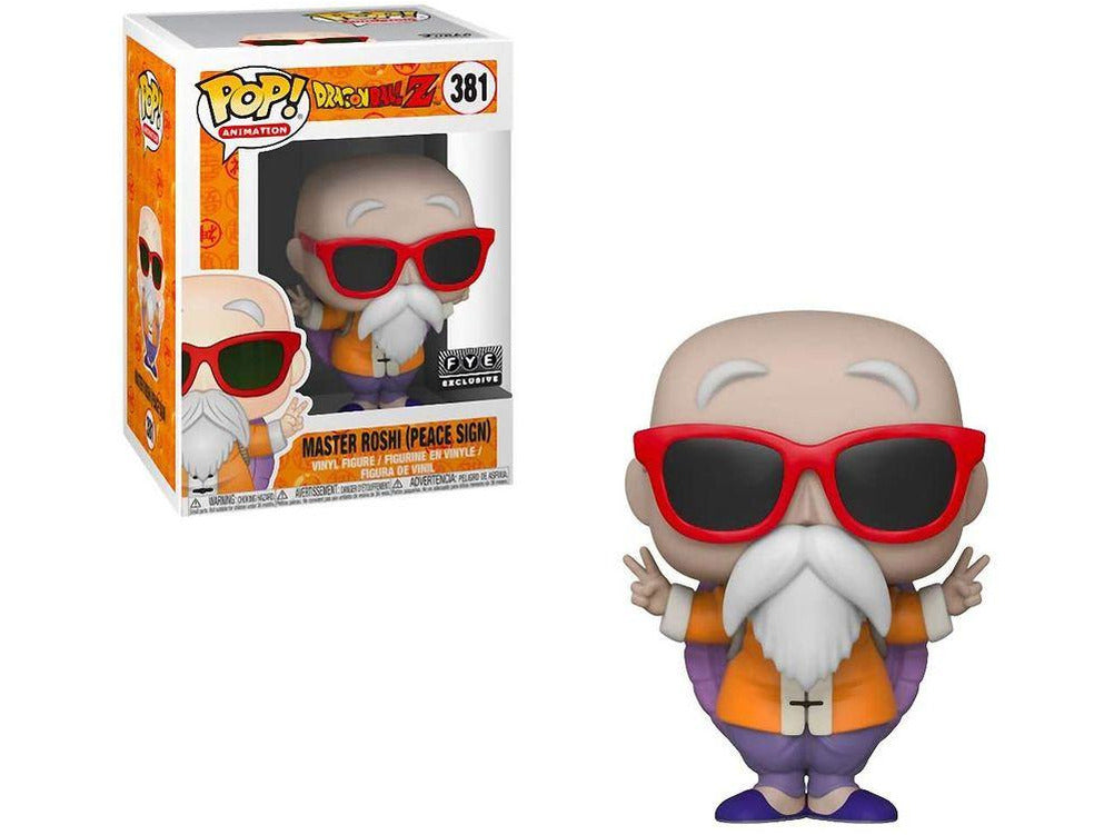 Funko POP Figure Dragon Ball Z Master Roshi Peace Sign Exclusive