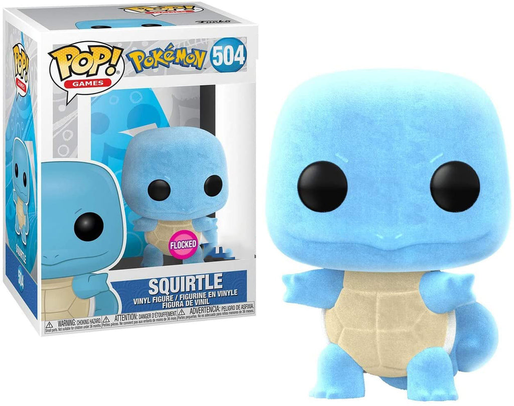 Funko Pokemon POP! Games Squirtle Vinyl Figure (Flocked)