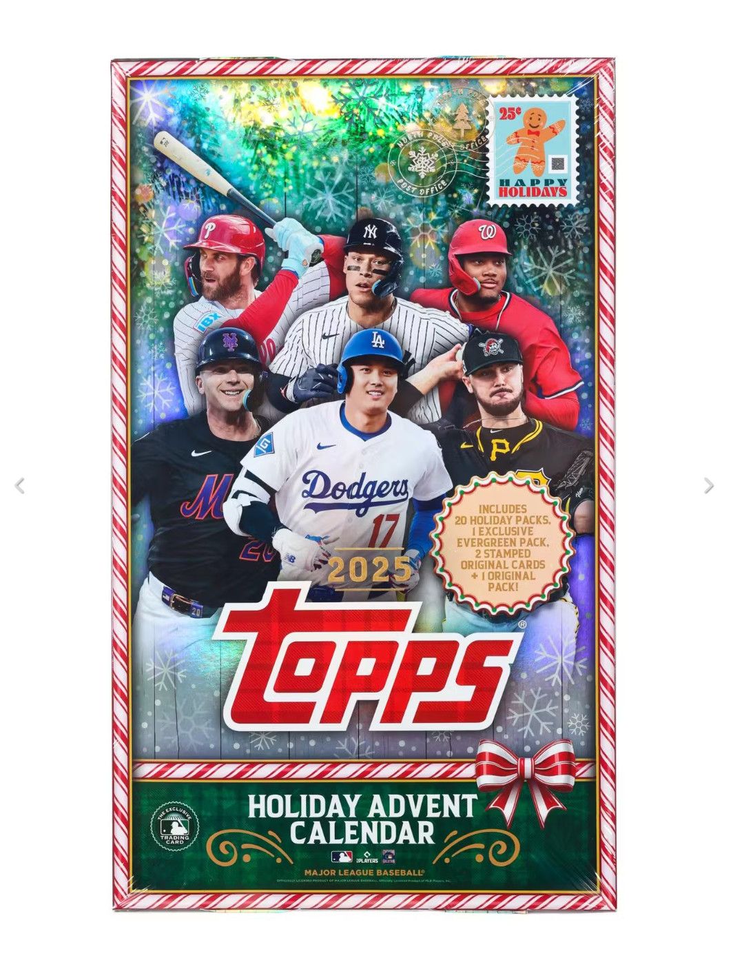 Topps 2025 Holiday Baseball Advent Calendar Box