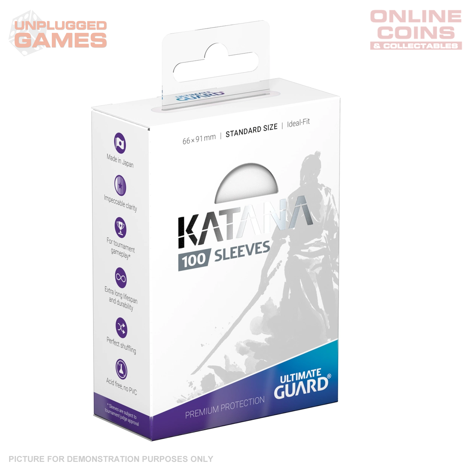 Ultimate Guard Katana Sleeves Standard Size Transparent