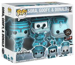 Funko Pop Disney: Kingdom Hearts - Sora, Goofy, Donald 3 Pack (Limited Glow Chase) (GameStop Exclusive)