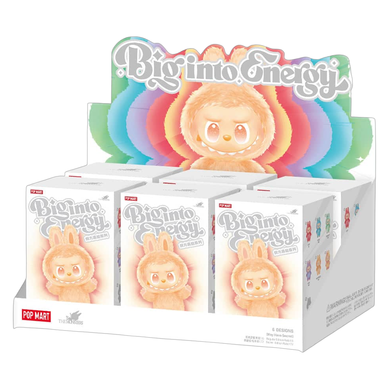 Labubu Plush Toy Big Into Energy 6Ct Box