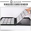 D DACCKIT 640-Card Top Loader Binder - Black