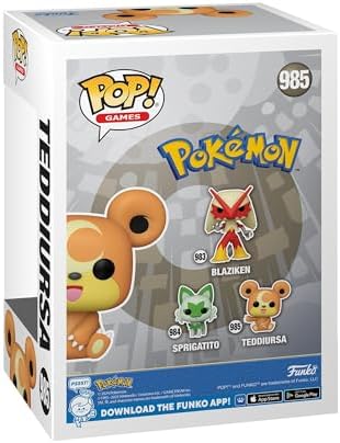 Funko Pop! Games Pokemon Teddiursa Vinyl Figure