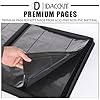 D DACCKIT 640-Card Top Loader Binder - Black